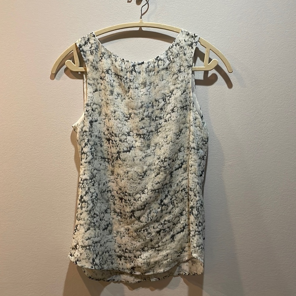 NWT Sleeveless Blouse with Open Tie Back Detail